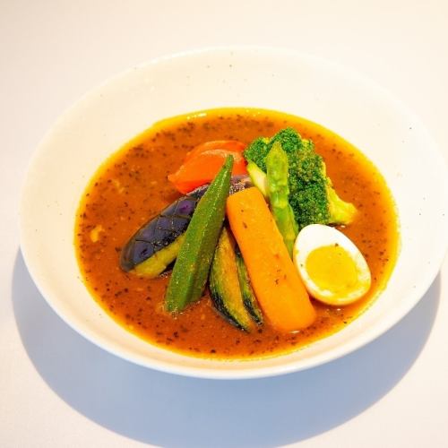 Seasonal vegetable soup curry