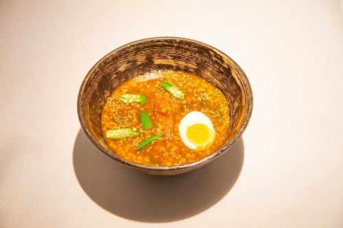 Natto okra soup curry