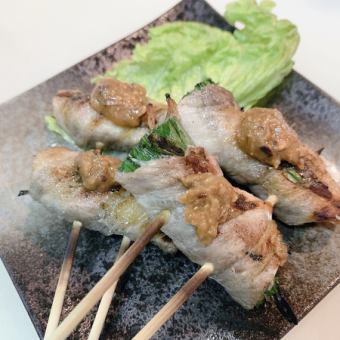 ニラの豚肉巻き