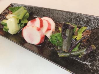 季節野菜の浅漬け