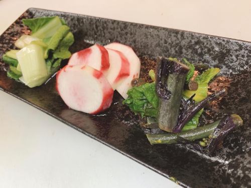 季節野菜の浅漬け