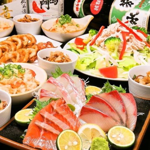 【2時間飲み放題付★宴会コース】豆腐明太サラダ,串3種,鯖あんかけなど全6品4400円