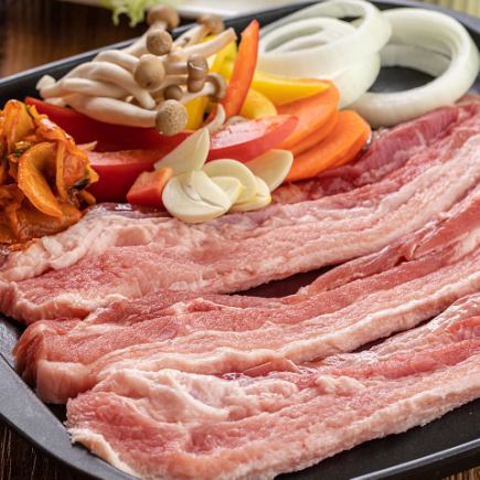 【九十九コース】お刺身3種盛りや豚バラのスタミナ鉄板焼き付!2.5時間飲み放題9品4000円