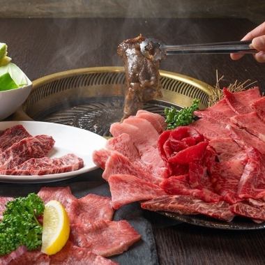 【忘年会・新年会に】壺漬け一本ハラミや黒毛和牛などデザート付全7品+2H飲み放題⇒6000円税込