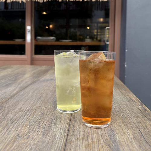 暑い日はこれ、お茶割り！