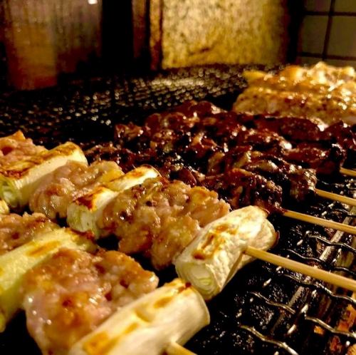 まずはコレ！串焼きが自慢のお店です。