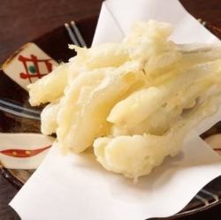 島らっきょうの天ぷら