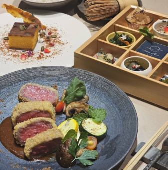 神戸牛×プロジェクションマッピング　ランチコース