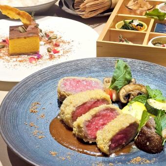 神戸牛×プロジェクションマッピング　ランチコース