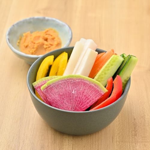 季節の野菜スティック 酒粕味噌ディップ