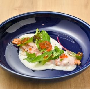 サーモンの酒粕ホワイトソース焼き