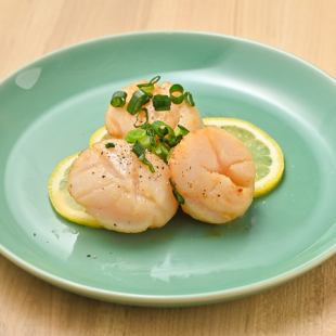 ホタテの醤油バター焼き