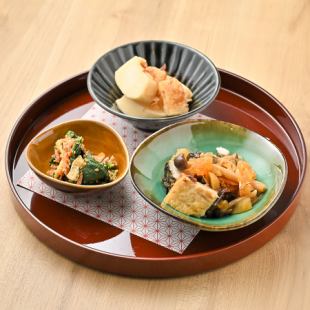 本日の酒肴三種盛り