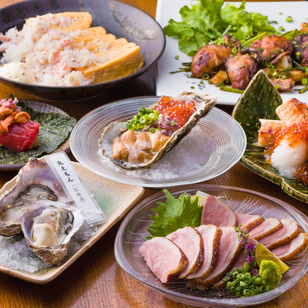 Taste and compare seasonal oysters from all over Japan ☆ More than 40 types of sake ♪