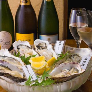 [Compare oyster tastings x all-you-can-drink champagne and sparkling drinks!] Draft beer, fruit wine, shochu, and more!