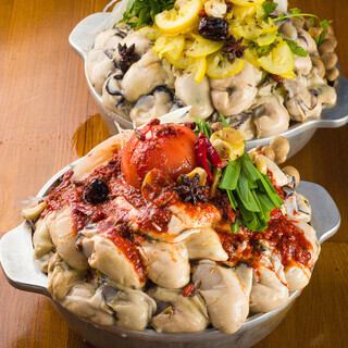 [Spring/Summer only!] [Choose your oyster hotpot + all-you-can-drink] Enjoy raw oysters, fried oysters, and a mountain of oyster hotpot! Total of 7 dishes
