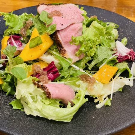 Duck and mango salad