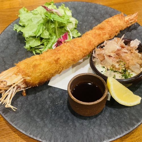 大きな1本エビフライ