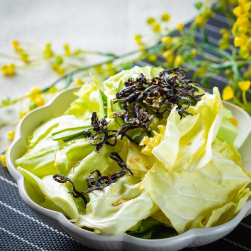 塩昆布キャベツ