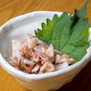 ヤゲン軟骨梅和え