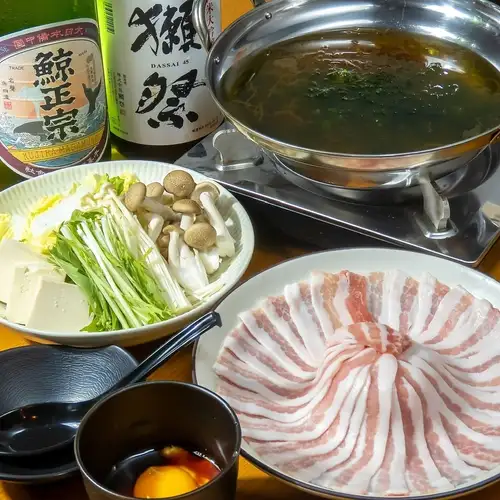もずくとあおさのしゃぶしゃぶ (一人前)