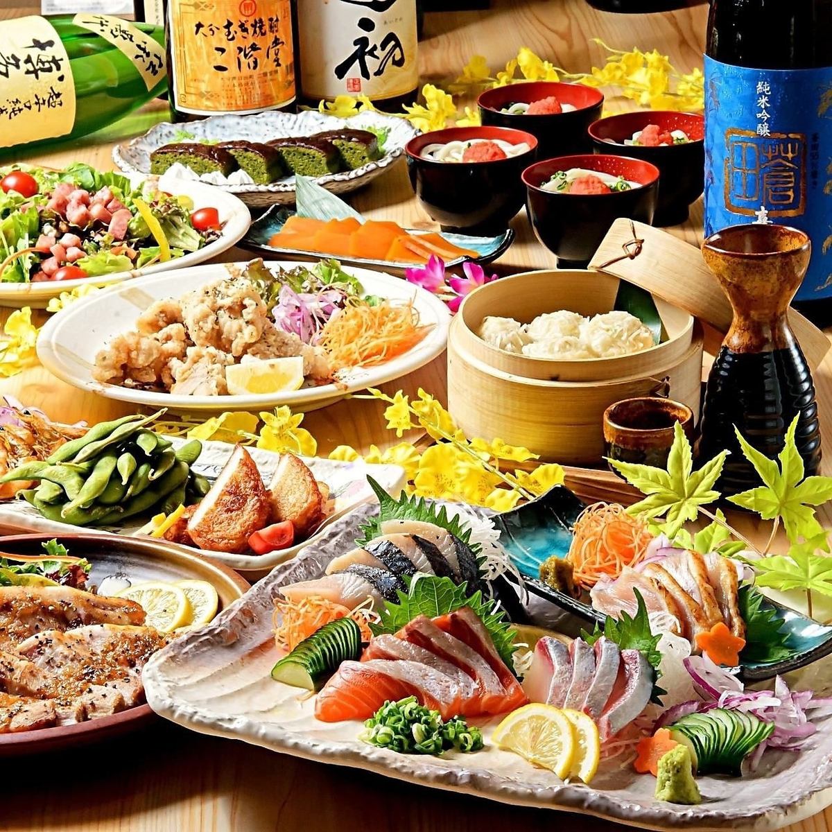3時間飲み放題付コースや時間無制限コースも◎宴会にピッタリ♪