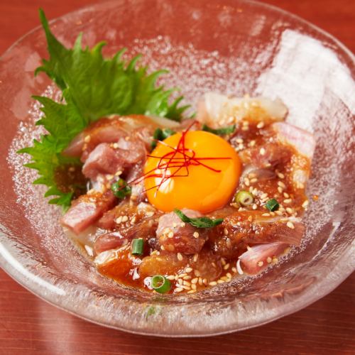 本マグロのユッケ