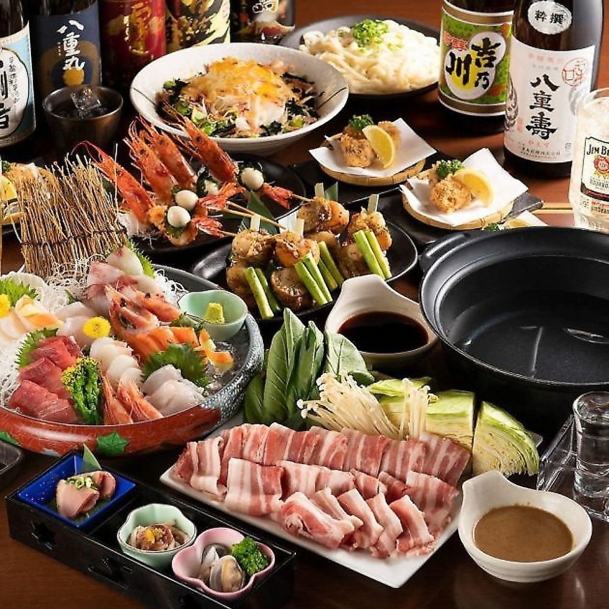 個室完備の落ち着いた空間で、お食事をご堪能頂けます♪