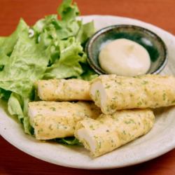 Chikuwa的油炸甜苜蓿