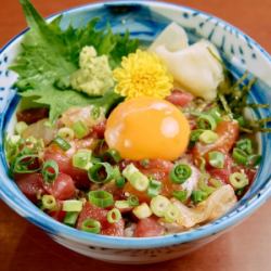 海鲜生拌饭