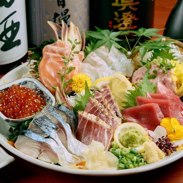 【夏にも食べたい！】新鮮な刺身盛り合わせ