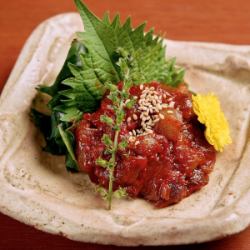 本マグロの自家製チャンジャ