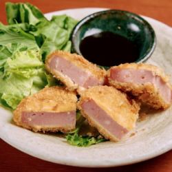 厚切りハムカツ