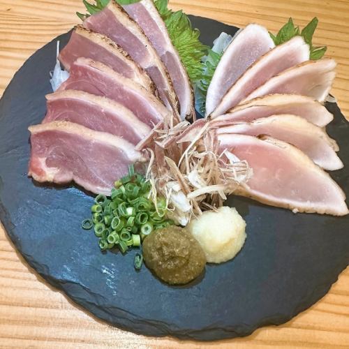 Chiran chicken sashimi assortment