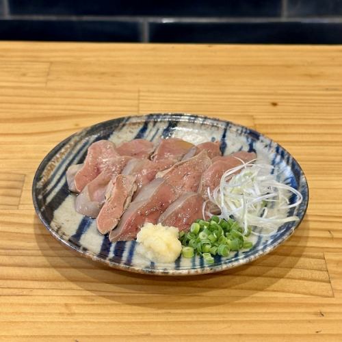低温調理のとろーりレバ刺し