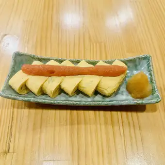 だし巻き卵明太子のせ