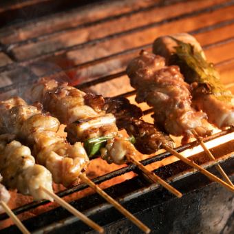 Charcoal grilled yakitori course [2 hours of all-you-can-drink included! OK on the day!] Sundays and holidays - Thursdays