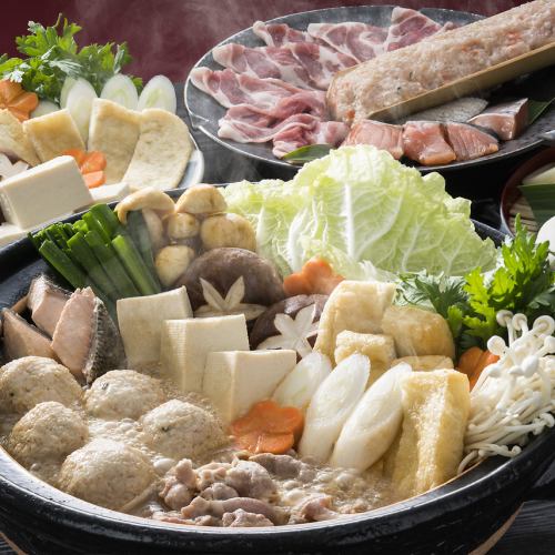 【A】飲み放題付き寄せ鍋コース~飲み放題付4950円(税込)