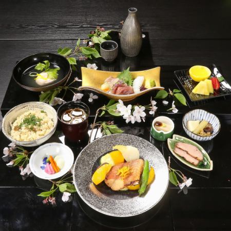 【接待・デート・ご家族利用に】メインのお料理が選べる♪いちふじ会席コース〈全8品〉6,000円