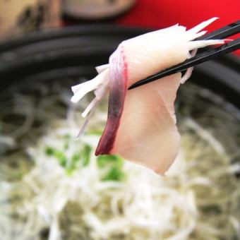 [All-you-can-drink alcohol] "Fish shabu-shabu" served with seafood-based broth ♪ 120-minute all-you-can-drink course for 4,800 yen