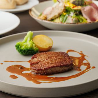 [Perfect for New Year's parties] <Banquet course B> 6 dishes including fillet steak (free drink included) 9,000 yen (tax included)