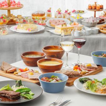 7/1-8/8 [Children welcome] Tea party lunch & sweets buffet (A) Main fish dish 5900→3500 yen