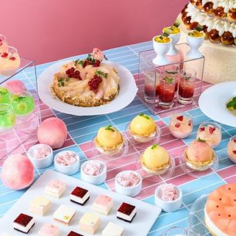 8/9-17 <Barbecue Night 7500 yen> Midsummer's Footsteps ~ Sweets Buffet Surrounded by the Scent of Peach ~