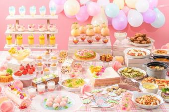 【7月～8月】<ランチ>～夏桃の贅沢スイーツブッフェ～ 6300円