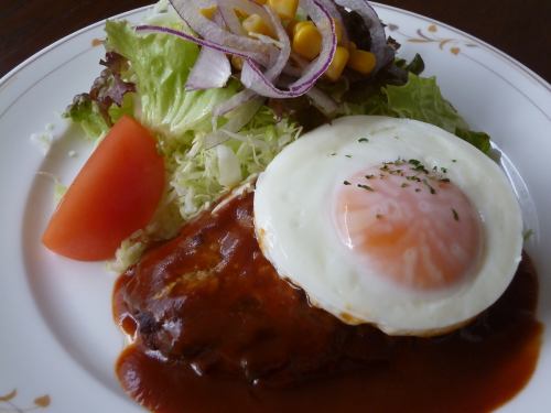 和牛を使ったハンバーグ　ランチ