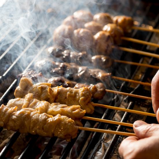 Enjoy Hakkenden's signature charcoal-grilled yakitori and drinks at great value during happy hour.