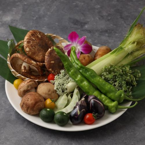 厳選野菜を使用した天ぷら