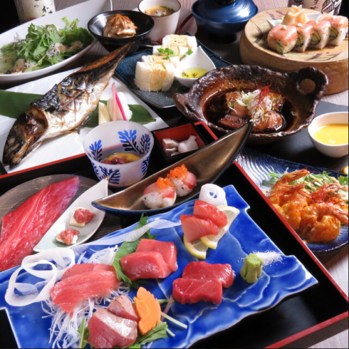 [All-you-can-drink for 120 minutes] Popular course with special tuna box [Kuraudo course] Pokkiri 5,000 yen including tax