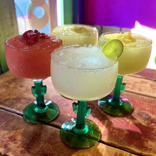 Various frozen margaritas