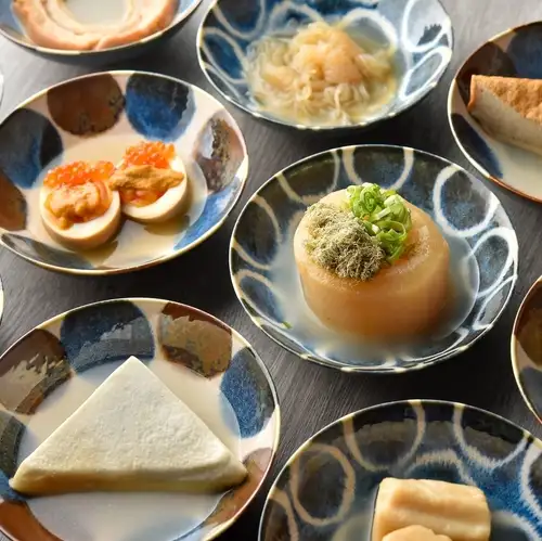 Enjoy all-you-can-eat oden simmered in our special broth, which is full of delicious flavor.